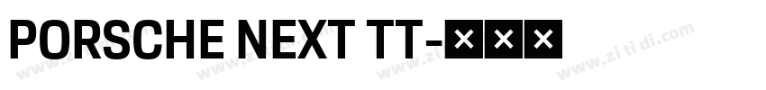 PORSCHE NEXT TT字体转换
